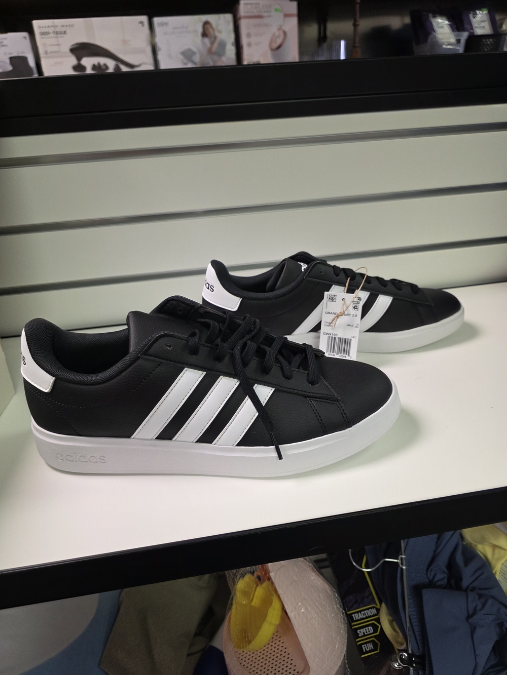 adidas Black and White Low-Top Casual Sneakers
